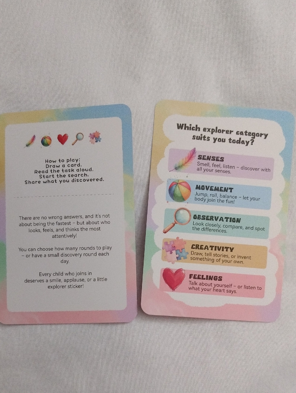 Discovery Emotions Actions Feelings Montessori Educational Flash Cards 3+ - Picture 8 of 16